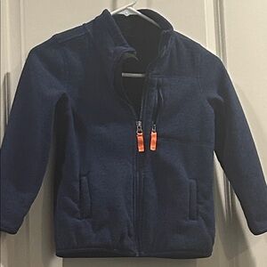 32 Degrees Heat kids Fleece Sherpa lined ZipUp Jacket pockets Size XS (5/6) blue